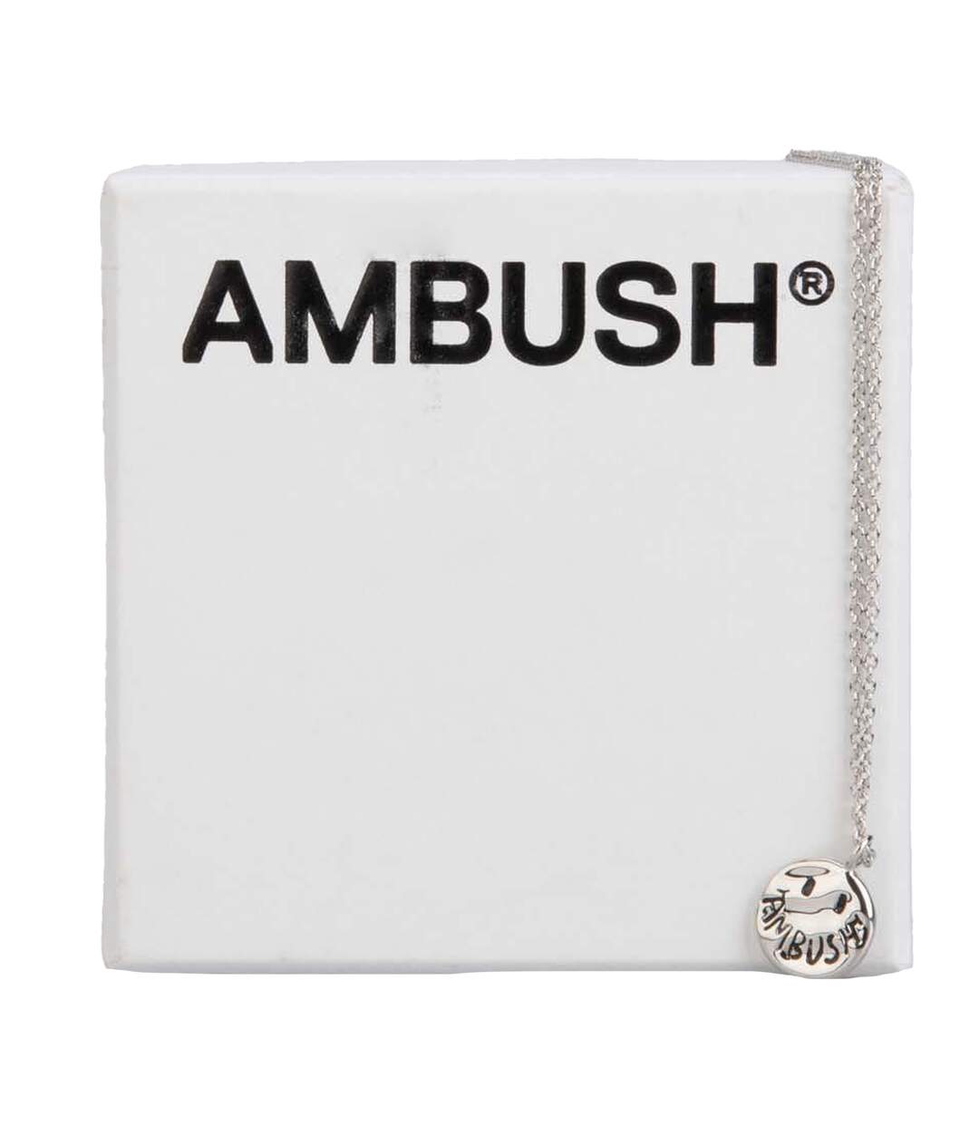 Logo Smile Necklace One Size Silver Ambush-3