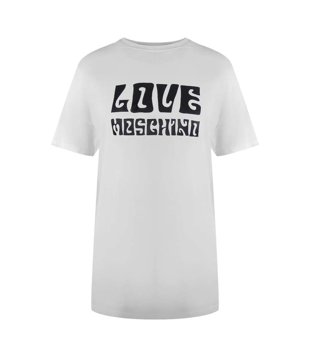 Womens/ladies Bold Logo T-shirt White Love Moschino-1