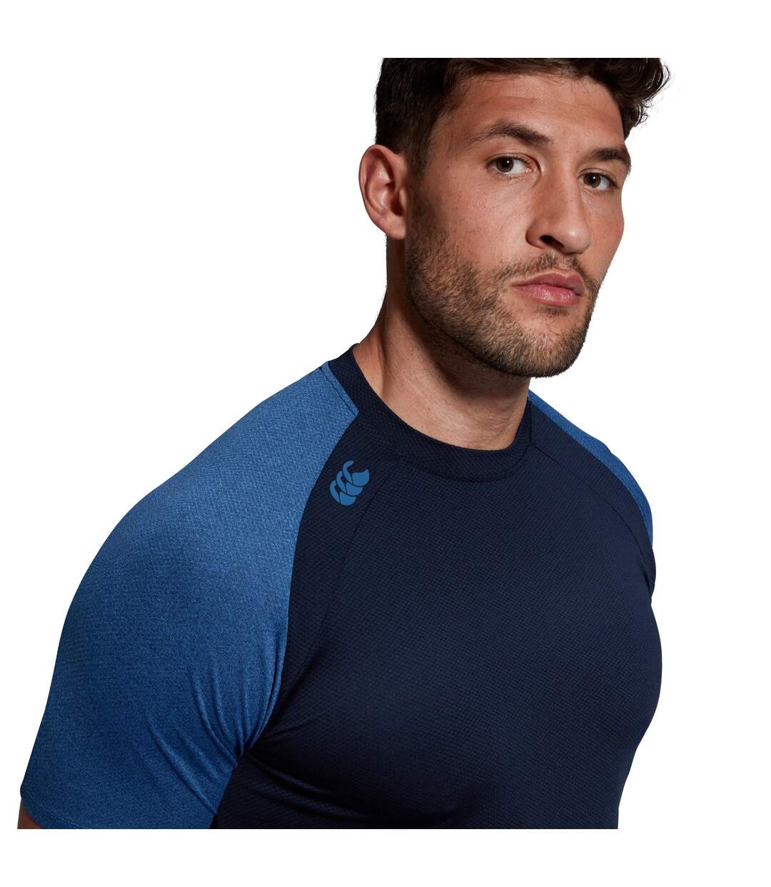 Mens Elite Training T-shirt Navy True Navy Marl Canterbury-4
