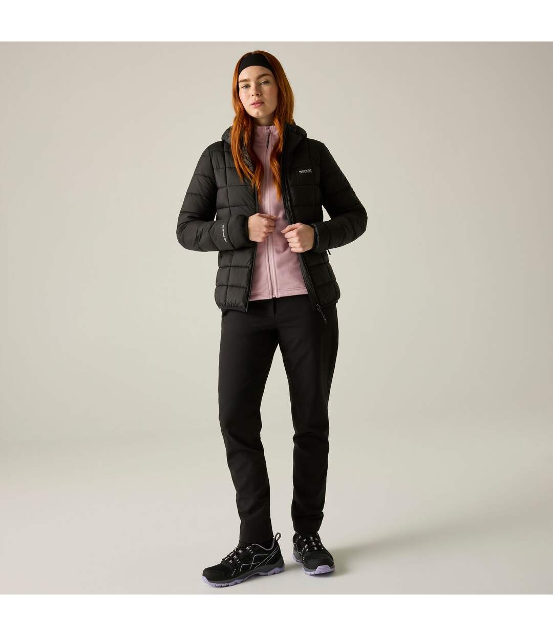 Womens/ladies Asper Padded Jacket Black Fig Regatta-1