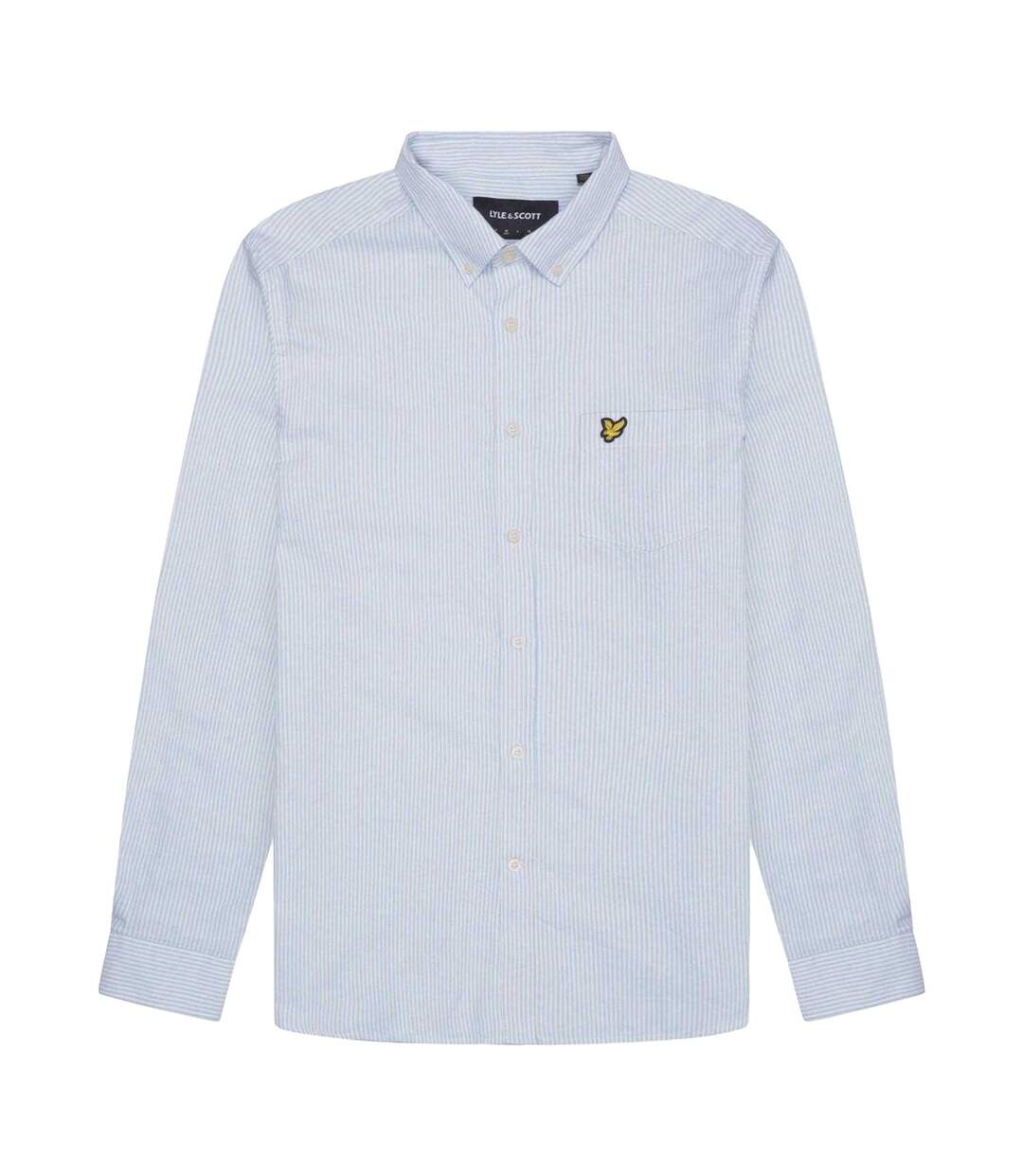 Chemise Motif Rayé Homme Bleu Blanc Lyle & Scott-2