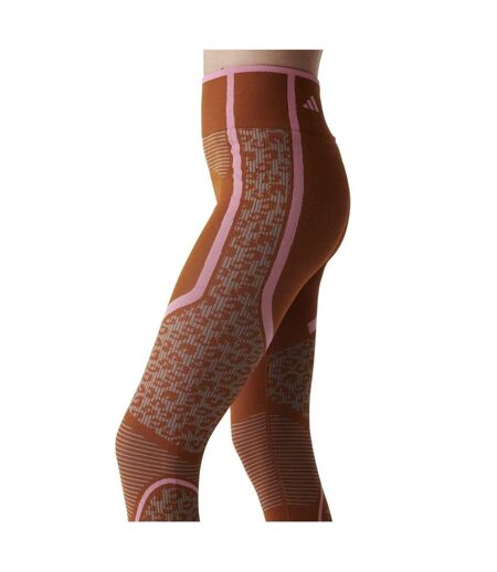 Legging Motif/style Géométrique Stella Mccartney Femme Marron Adidas