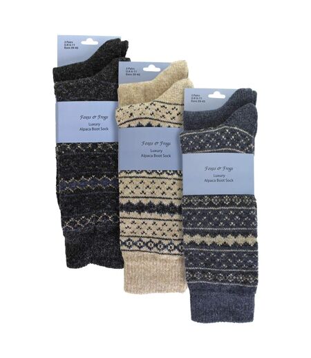 Sock Snob - 6 paires de chaussettes épaisses et résistantes en alpaga pour homme