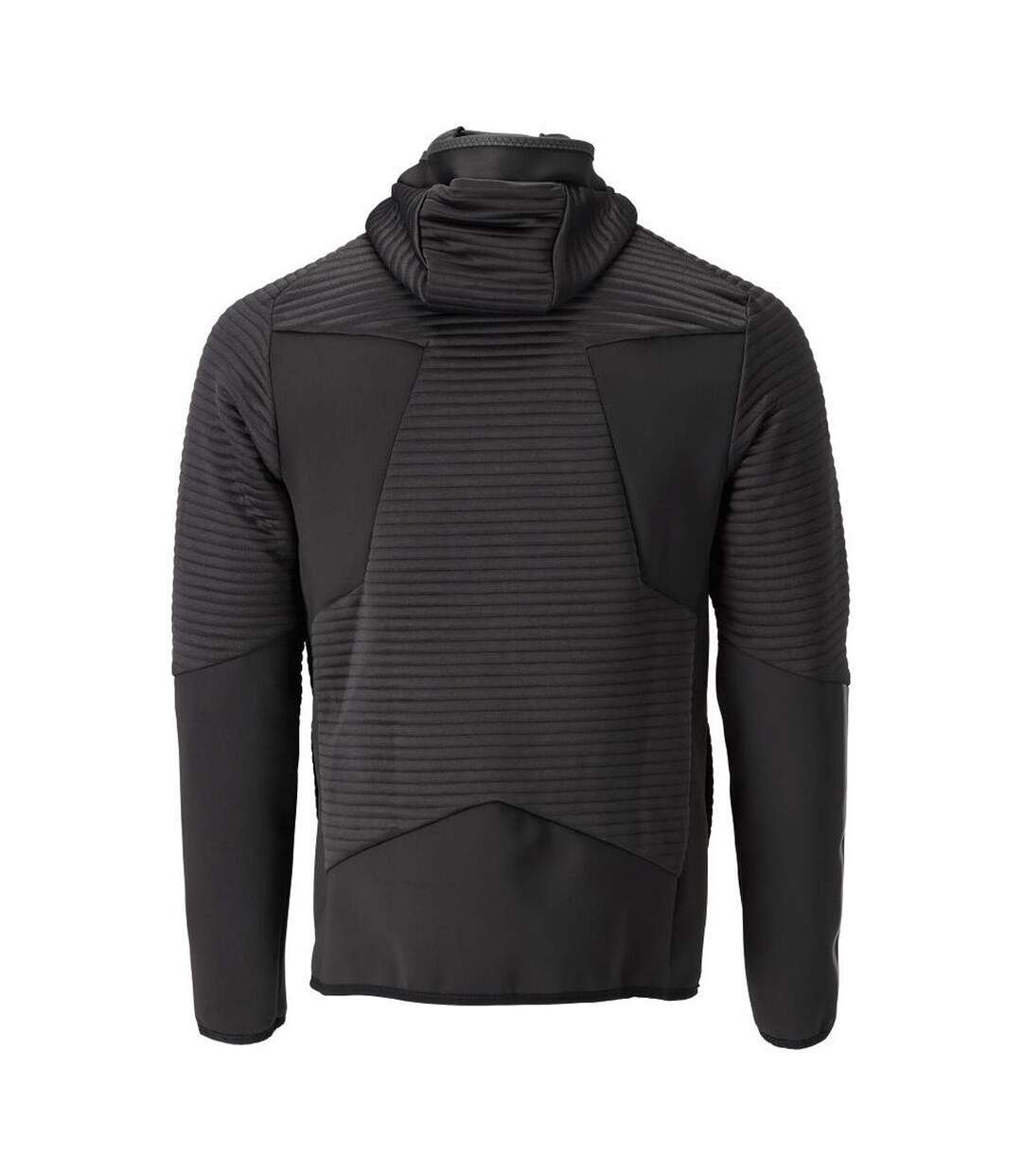 Mens Customised Hooded Fleece Jacket Black Mascot-2