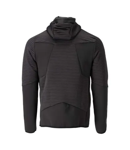 Mens Customised Hooded Fleece Jacket Black Mascot