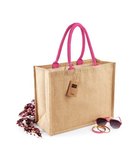 Sac de courses classic taille unique beige pâle / fuchsia Westford Mill