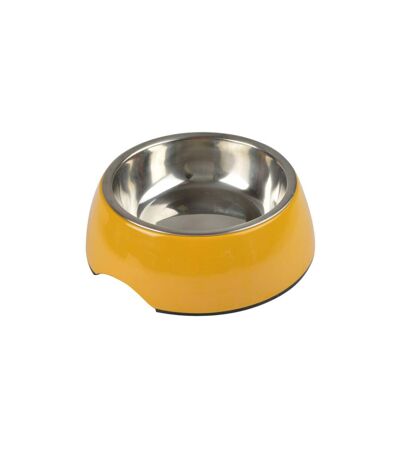 Gamelle pour Chien & Chat Bol Inox 17cm Moutarde