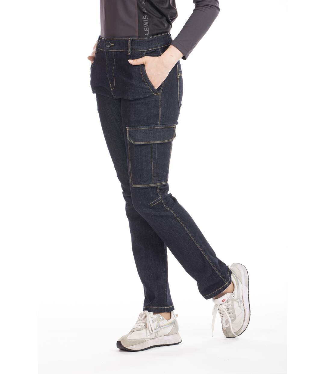 Jeans de travail multi poches stretch brut BETTYA 'Rica Lewis'