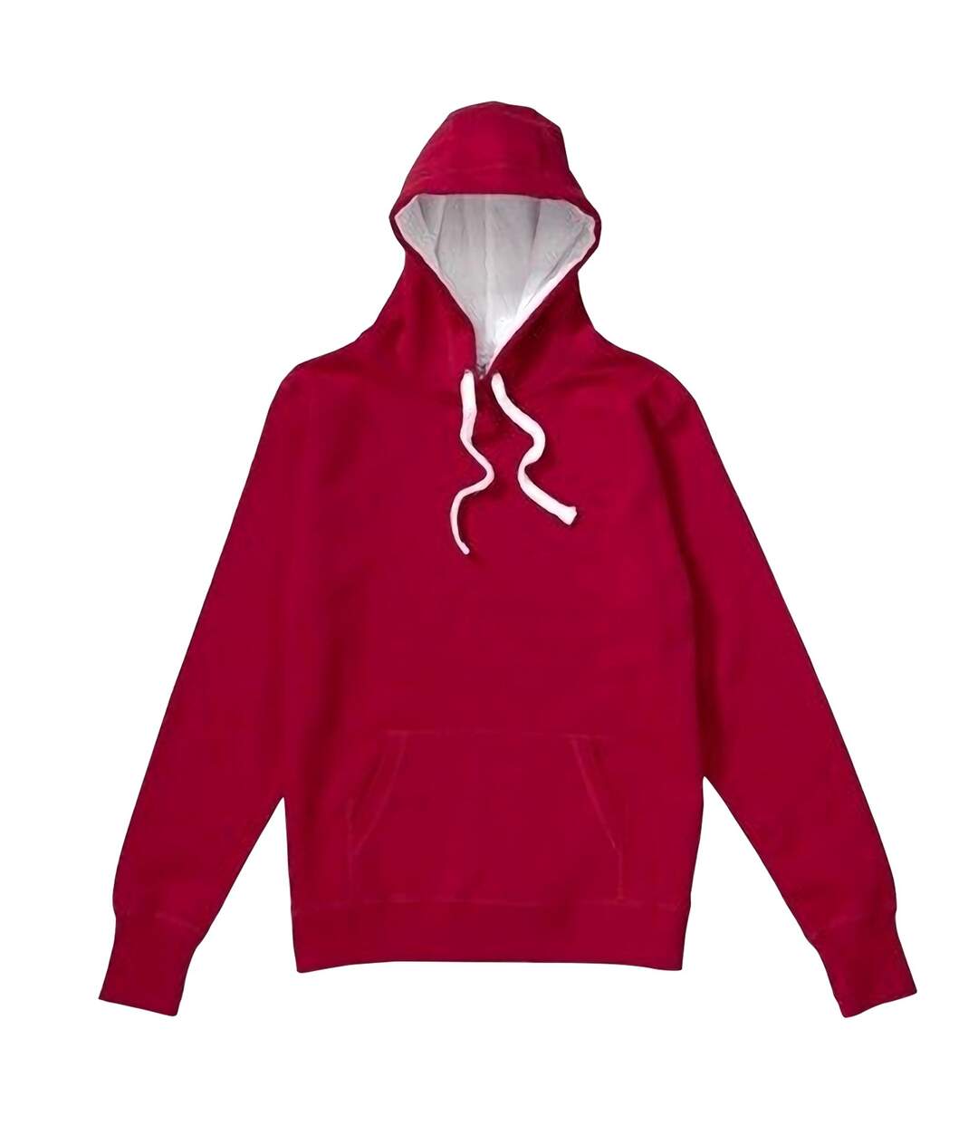 Sweatshirt À Capuche Homme Rouge Blanc SG-2