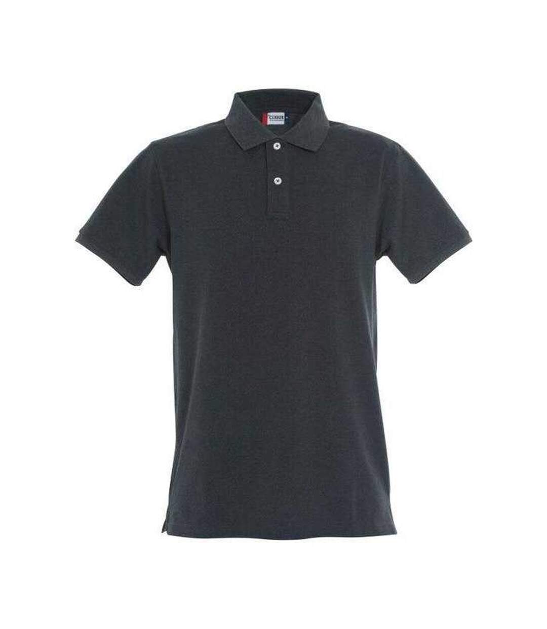 Mens Premium Stretch Polo Shirt Anthracite Melange Clique-1