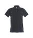 Mens Premium Stretch Polo Shirt Anthracite Melange Clique-1