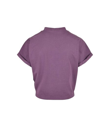 T-shirt Manches À Revers Femme Lilas Urban Classics