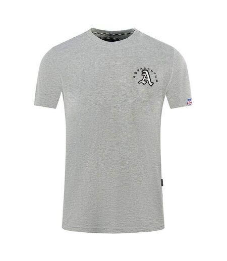 T-shirt Motif Brodé London Homme Gris Aquascutum