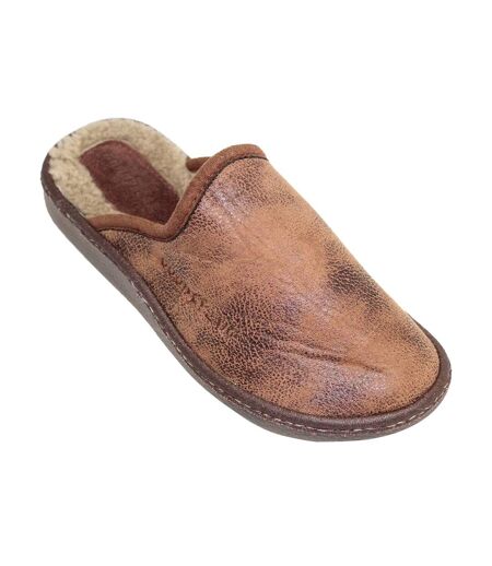 Chaussons glen homme marron Goodyear