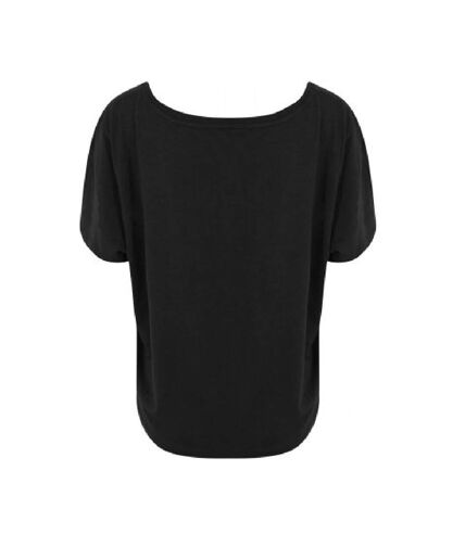 Ecologie Womens/Ladies Daintree EcoViscose Cropped T-Shirt (Jet Black)