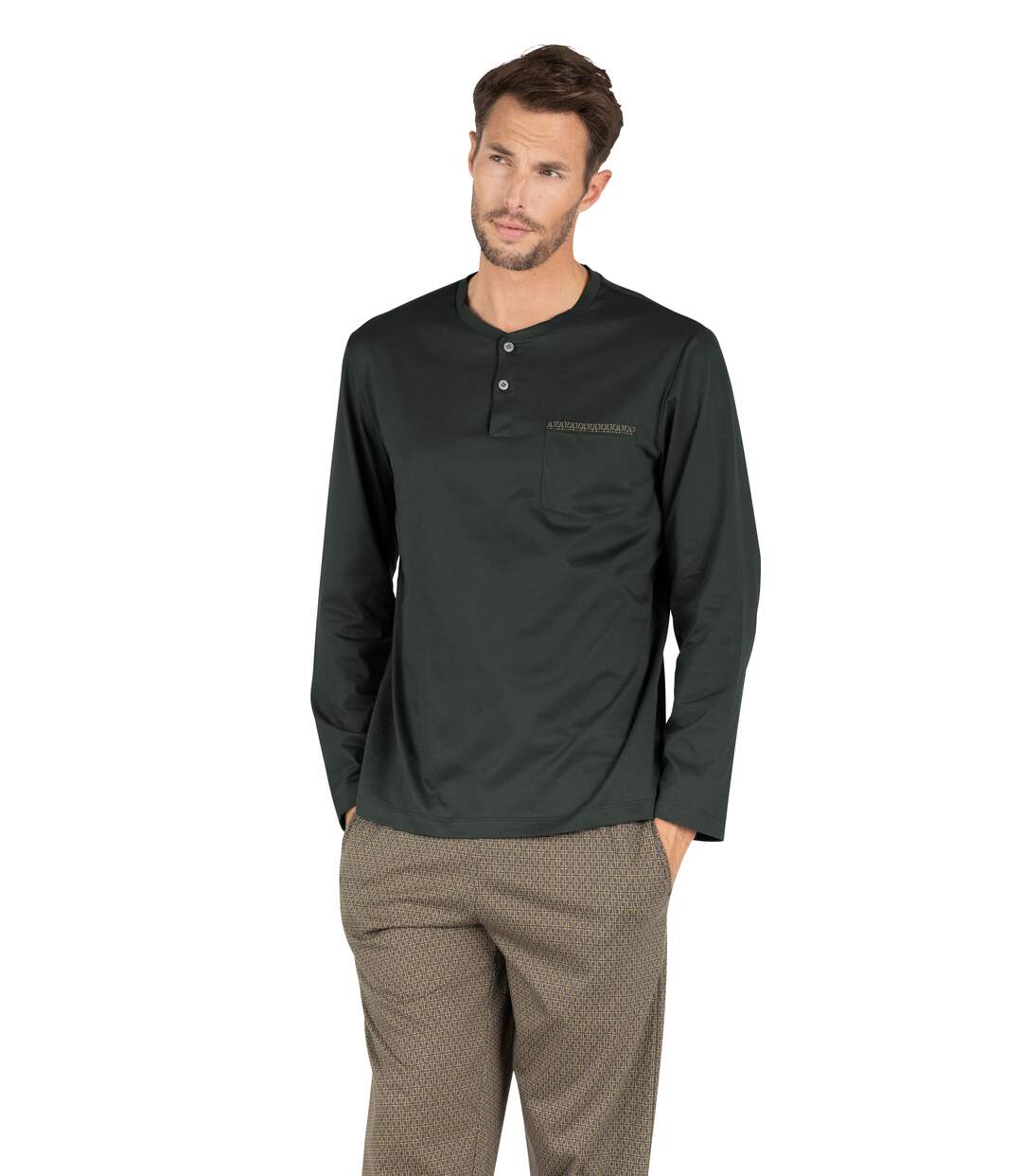 Pyjama long col T homme Édition Gold Eminence-1