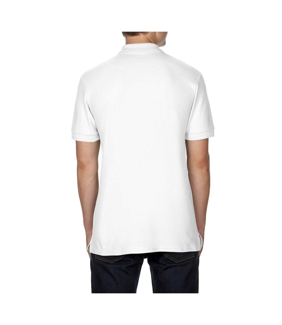 Polo de sport homme blanc Gildan