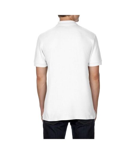 Gildan Mens Premium Cotton Sport Double Pique Polo Shirt (White) - UTBC3194