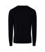 Mens Cotton Blend Crew Neck Jumper Blue Replay-2