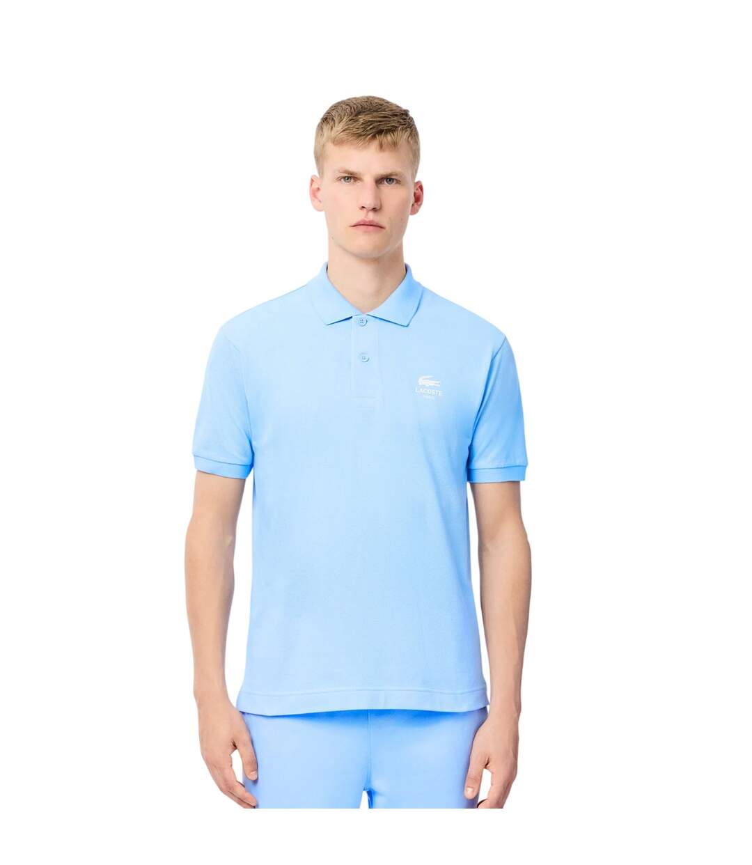 Polo Motif/style Signature L.12.12 Homme Bleu Clair Lacoste-1