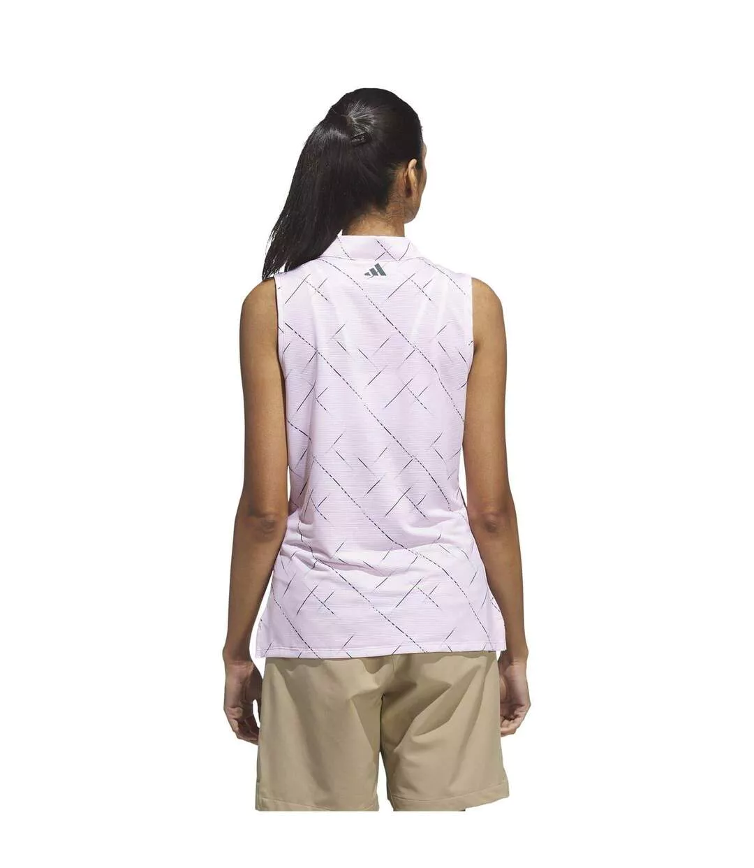 Polo Golf Femme Transparent Rose Adidas-3
