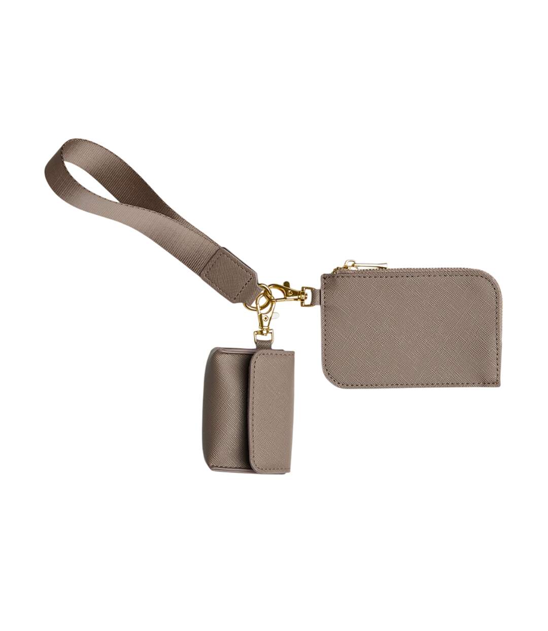 Boutique Wristlet Pouch One Size Taupe Bagbase-2