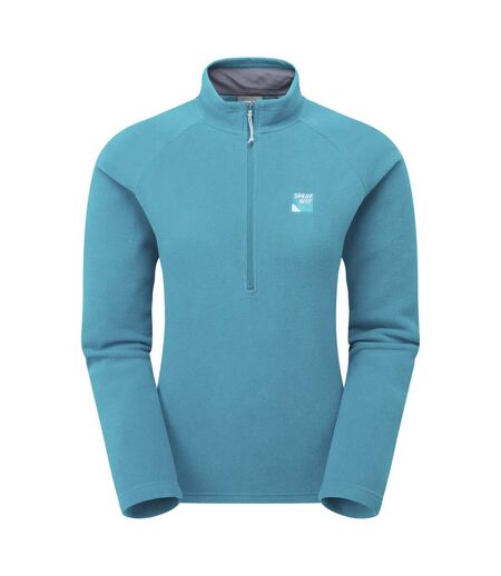 Ladies Half Zip Fleece Pullover with Warm Collar for Outdoor Hiking