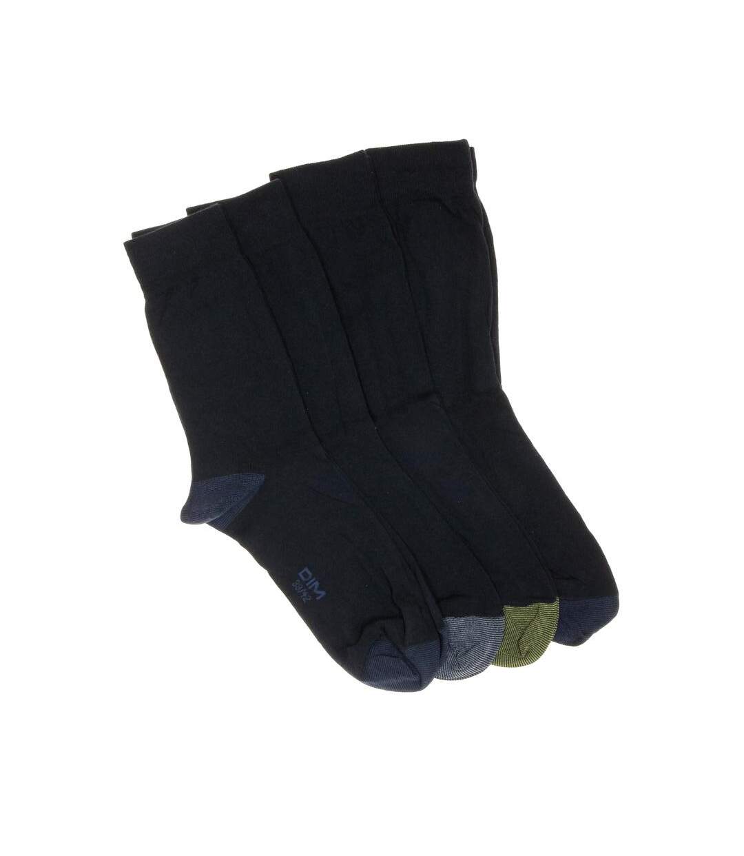 X4 paires de chaussettes marine homme dim d06k-1