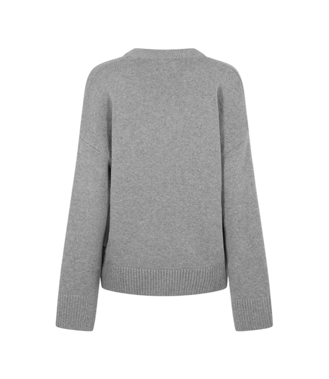 Womens/ladies Drop Shoulder Jumper Charcoal Jack Wills-3