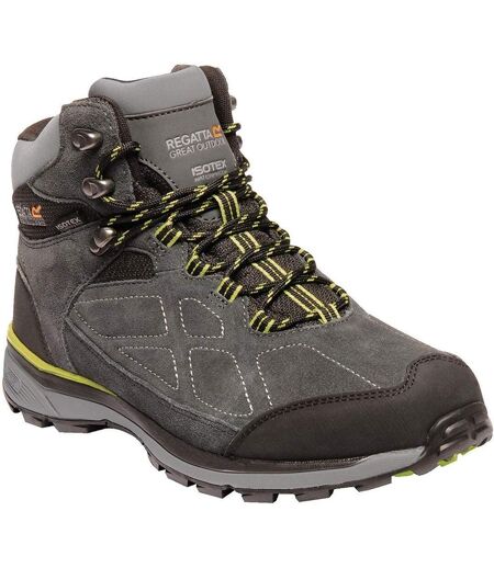 Regatta Mens Samaris Suede Hiking Boots (Briar/Lime Green) - UTRG3661