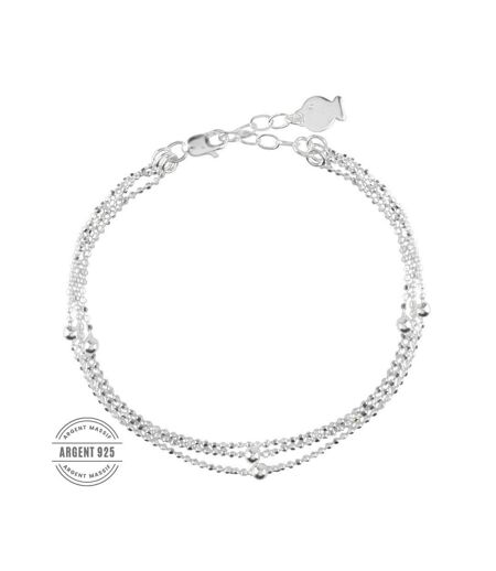 Bracelet Multi Chaînes Argent Clio Blue Ninon - Taille unique