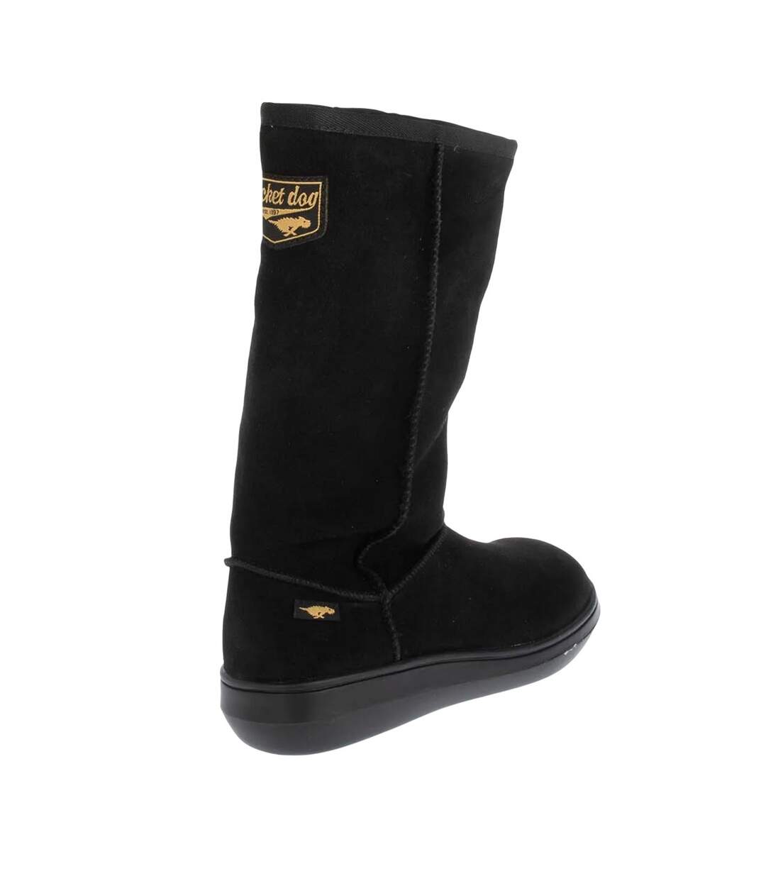 Womens/ladies sugar daddy suede winter boots black Rocket Dog-2