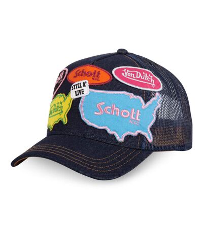 Casquette trucker avec filet Schott Denim Vondutch