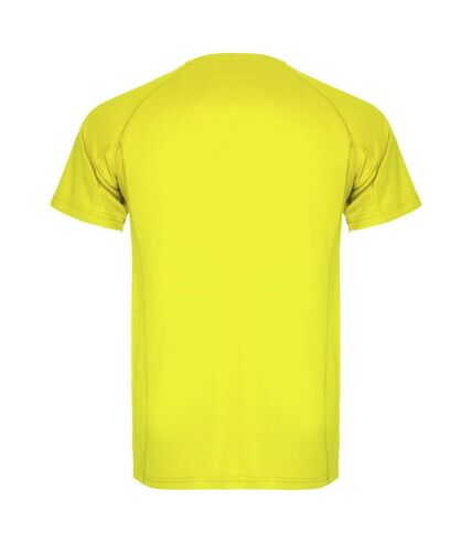 T-shirt montecarlo homme jaune fluo Roly