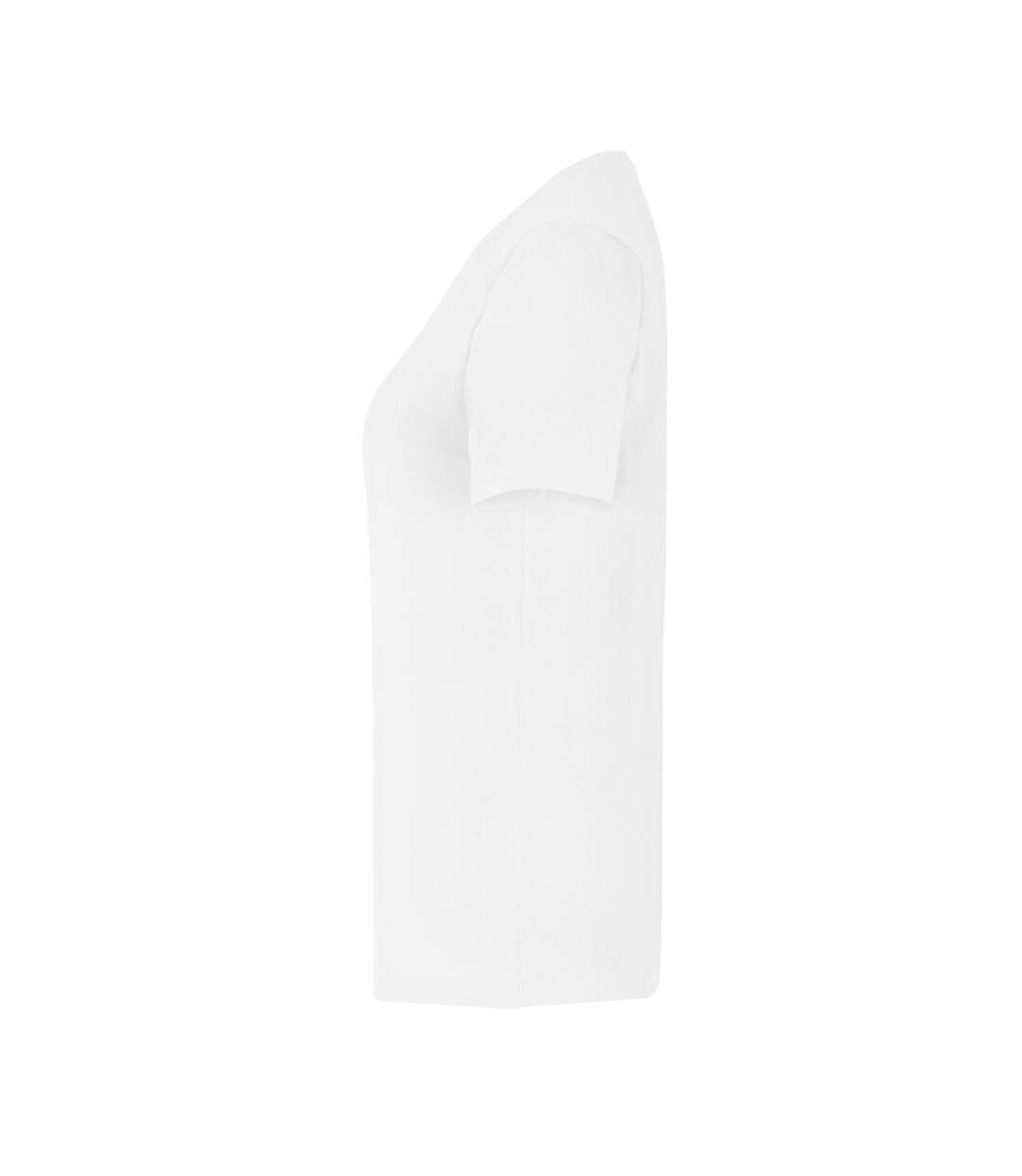 Womens/ladies Slim T-shirt White Cottover-3