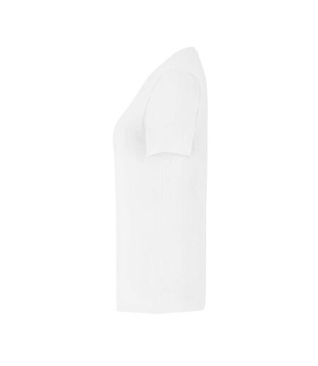 Womens/ladies Slim T-shirt White Cottover