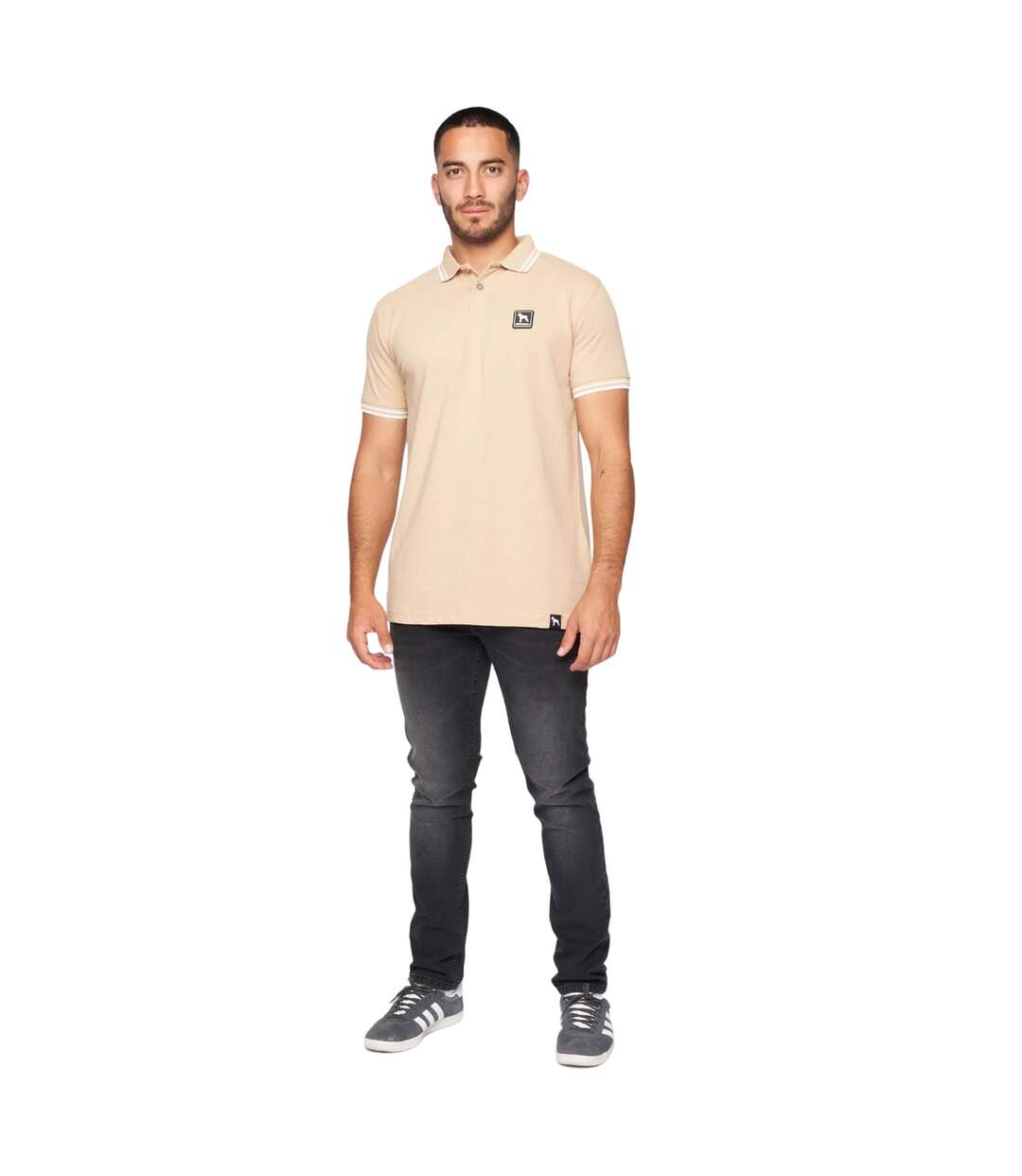 Polo dexon homme sable One True Saxon-3