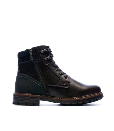 Bottines marron foncé homme relife joymen