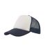 Casquette Style Trucker Rapper Mixte Bleu Marine Blanc Atlantis-1