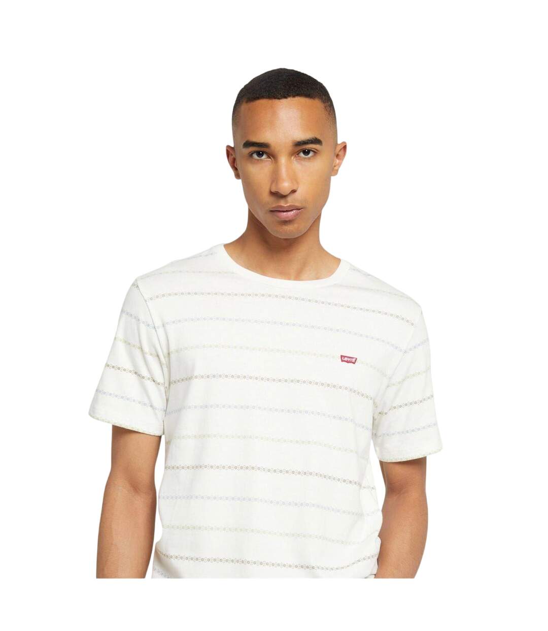 T-shirt Motif/style Rayé Original Homme Blanc Levis-3