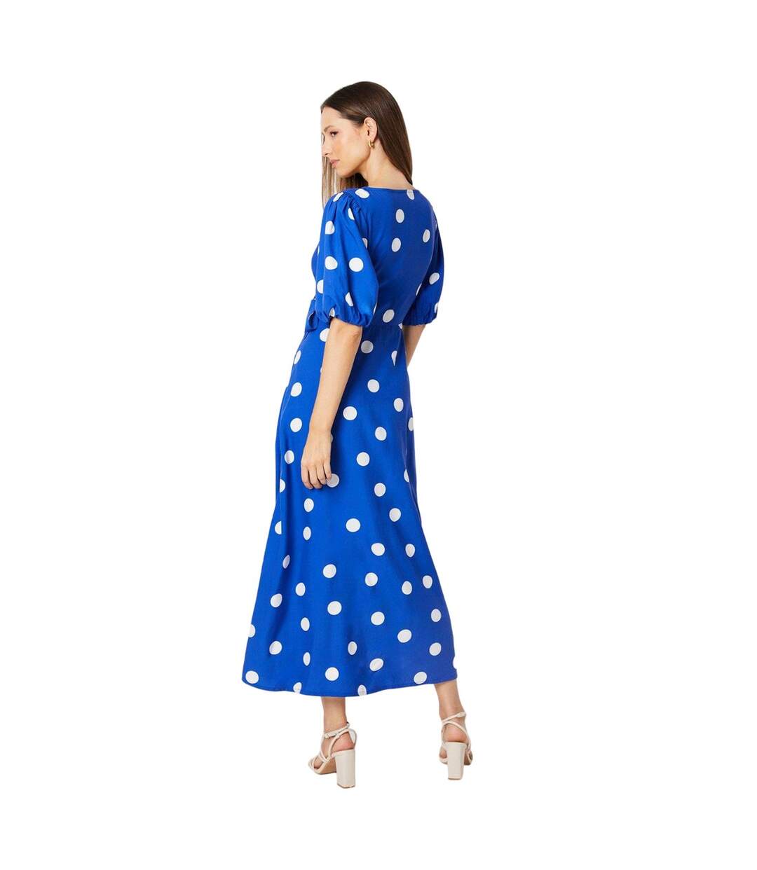 Robe mi-longue femme bleu Dorothy Perkins-2