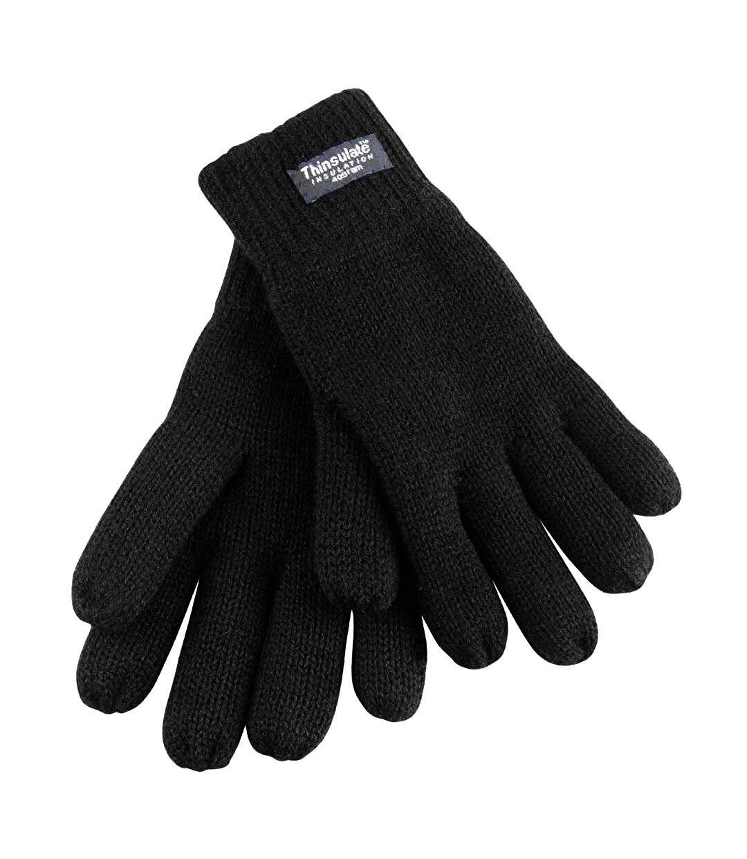 Gants Thermiques Doublés Thinsulate 40g 3m Adulte Unisexe Noir Result-1