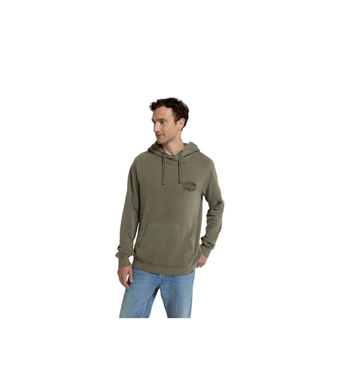 Sweat À Capuche River Homme Vert Kaki Mountain Warehouse-3