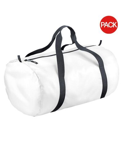 Lot de 2  Packaway sac de voyage 32 litres taille unique blanc BagBase