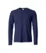 T-shirt Basic Homme Bleu Marine Foncé Clique-1