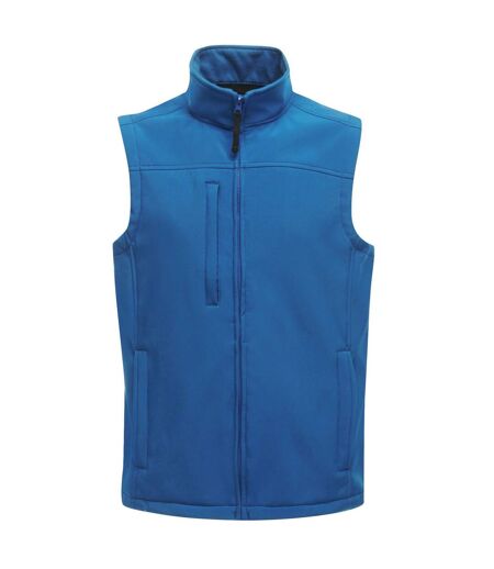 Regatta Mens Flux Softshell Bodywarmer / Sleeveless Jacket (Water Repellent & Wind Resistant) (Black/Seal Grey) - UTRW1213
