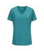 T-shirt Motif/style Uni Femme Bleu Sarcelle USA Pro-1