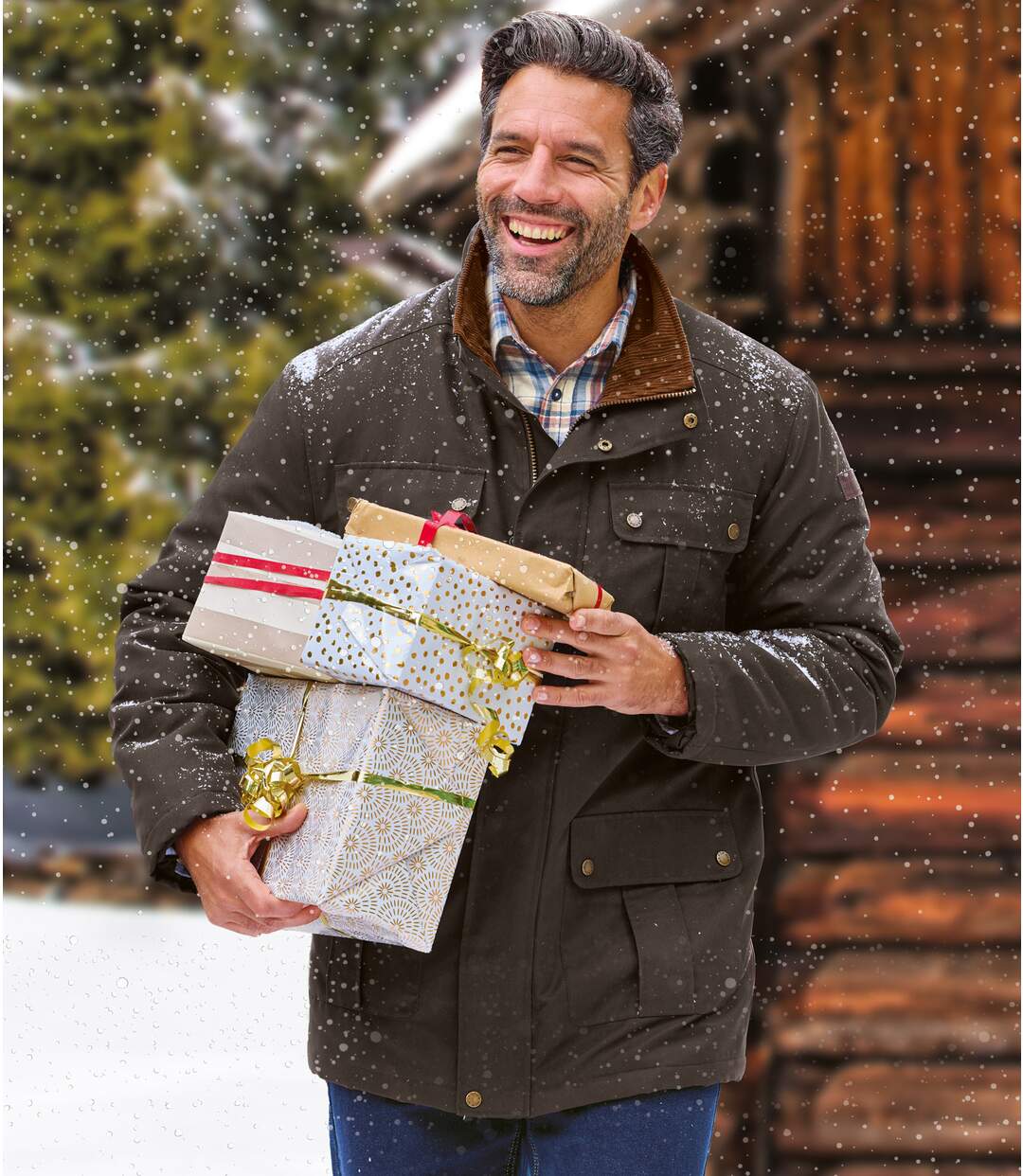 Többzsebes, viaszolt parka-7