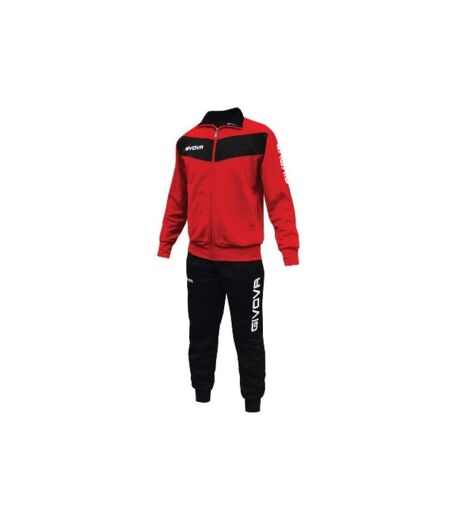 Ensemble De Survêtement Motif/style Logo Tuta Visa Homme Rouge Noir Givova