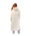 Womens/ladies Quilted Down Puffer Jacket Beige DKNY-3